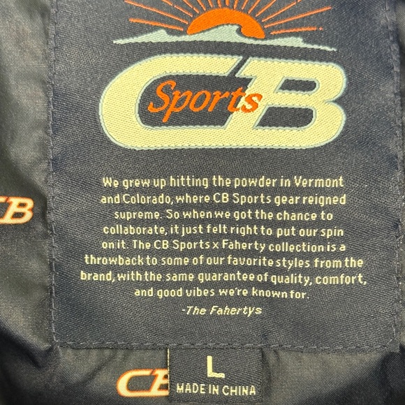 Faherty X CB Sports Soleil Blue Vest Size Large - Picture 12 of 14